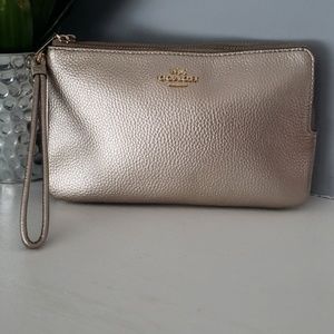 **SALE**Double corner zip Coach wallet wristlet